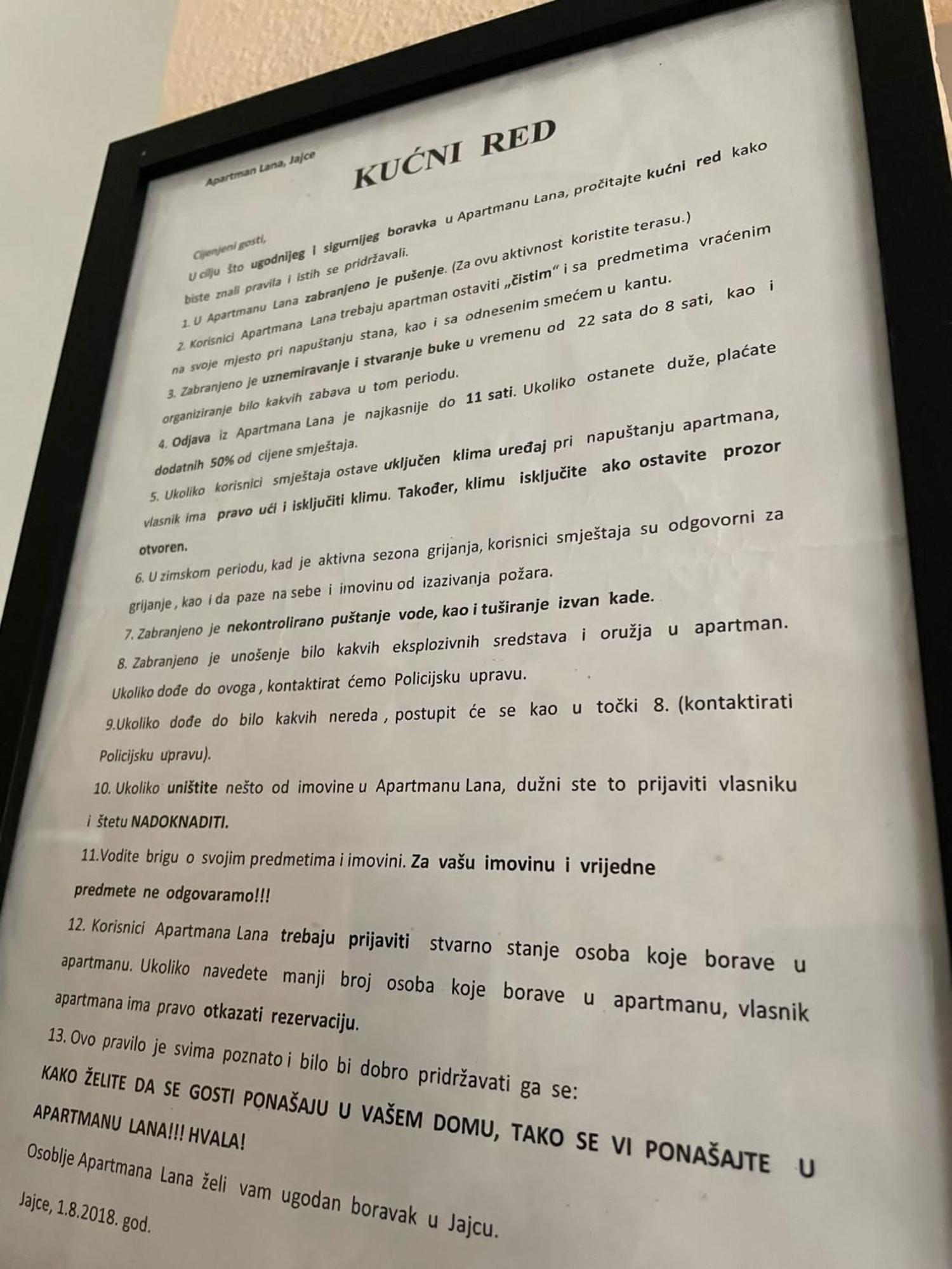 Apartman Lana Jajce Dış mekan fotoğraf